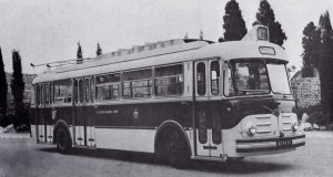 Trolley Vétra-Berliet ELR en 1959 aux Arènes de Cimiez