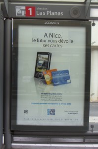 Affiche dans une station de Tram'