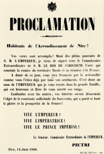 Proclamation Pietri 1860