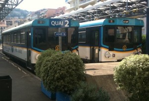 Rames en Gare des Chemins de Fer de la Provence de Nice